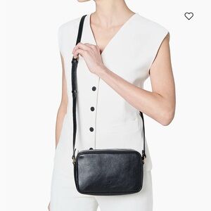 IL BISONTE black leather crossbody